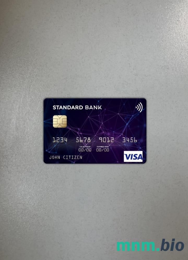 Angola Standard bank wygląd zdjęcia karty wizowej skan PSD + zdjęcie